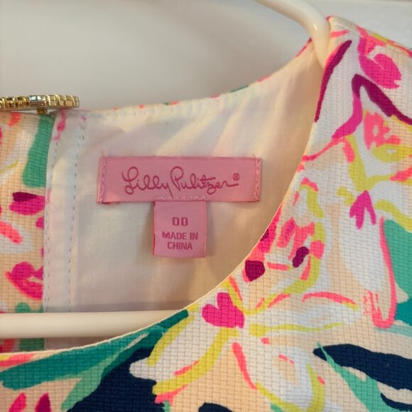 Beautiful LILLY PULITZER Dress Size 00 - Picture 4 of 5